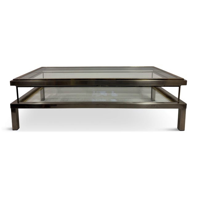 Sliding Top Vitrine Coffee Table, 1970s For Sale - Image 17 of 17