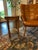 Mid-Century Modern Vintage Lane Furniture Round Burl Wood Two-Tier Side Table With Candle Slide — Mid Century For Sale - Image 3 of 8