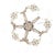 1928 Art Deco Brass Petite Five Light Circular Polychrome Chandelier For Sale - Image 4 of 11