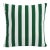 22" Indoor/Outdoor Pillow in Emerald Canopy Stripe For Sale In Chicago - Image 6 of 6