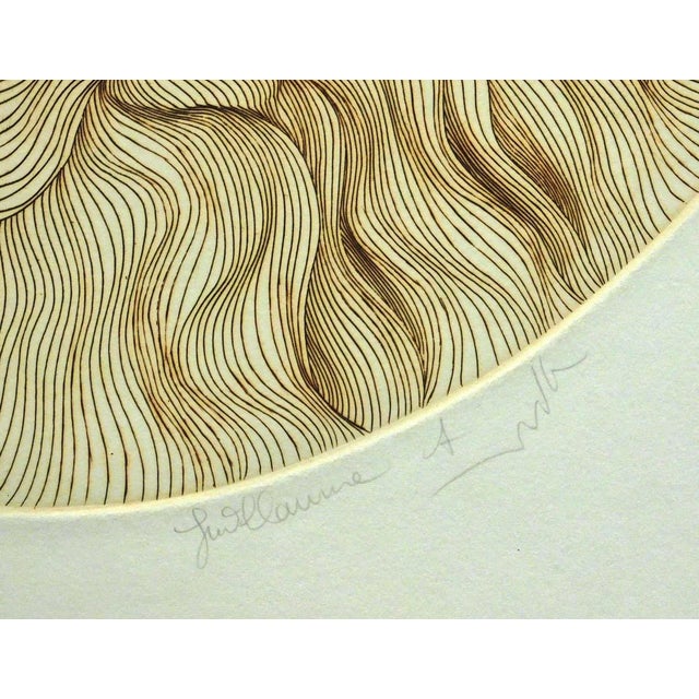 1980s Guillaume Azoulay "Shahrit" Hand Signed Fine Art Etching 1982 For Sale - Image 5 of 5