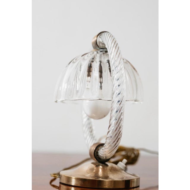 Abat-Jour Lights in Murano Glass and Brass from Barovier & Toso, 1950s, Set of 2 For Sale - Image 16 of 18
