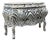 Vintage Hand Painted Zebra Bombe Chest For Sale