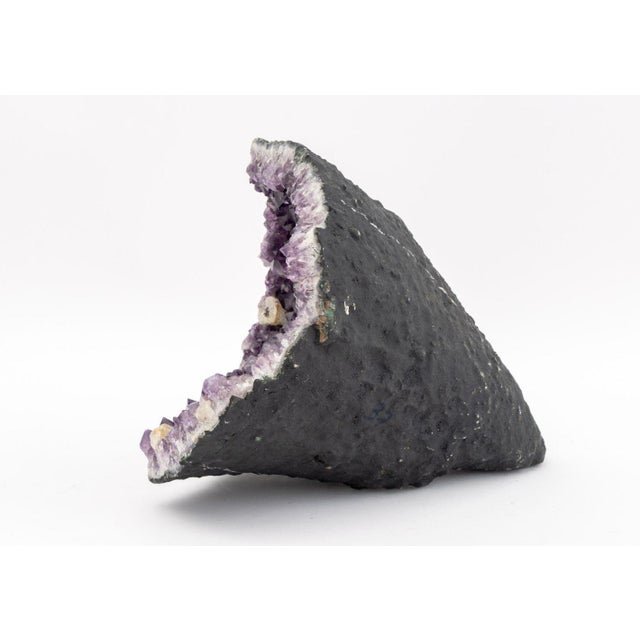 Amethyst Amethyst Rock Crystal Cathedral Geode For Sale - Image 8 of 9