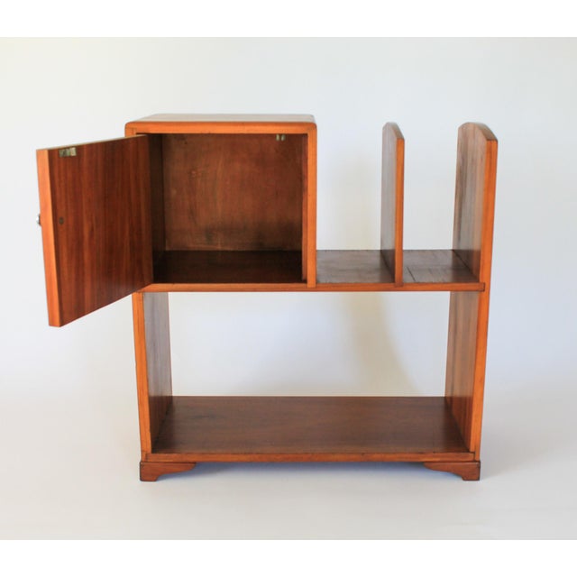 Art Deco Era Wood Side Phone Book Shelf Cabinet For Sale - Image 4 of 10