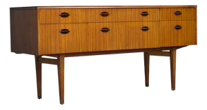 Mid-Century Teak Compact Sideboard, 1960s