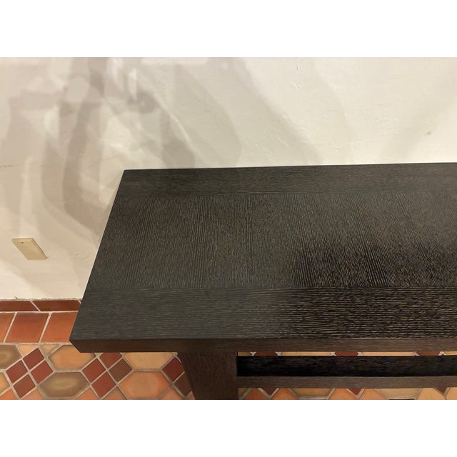Contemporary Holly Hunt 87" Wood Console For Sale - Image 3 of 6
