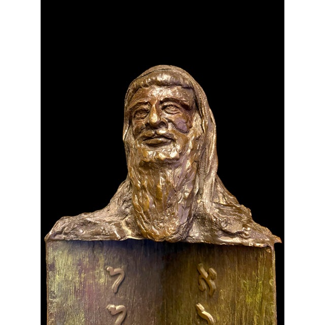A Limited Edition Patinated Sculpture of Moses For Sale - Image 4 of 12