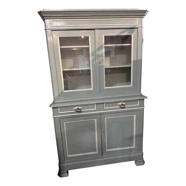 Wooden 2-Body Display Buffet For Sale