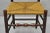 Wood Early 20th Century Antique American Primitive Cherry Wood Woven Rush Seat Ladder Back Side Chair For Sale - Image 7 of 11