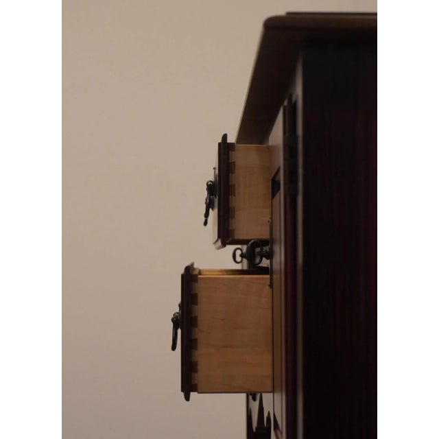 Wood S. Bent Bros. Solid Cherry Shabby Chic Farmhouse Style 60" Buffet Sideboard For Sale - Image 7 of 12