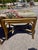 Pair of Vintage Painted Gold Bamboo Stools in Regal Fabrics “Zen Toile” Upholstery For Sale - Image 10 of 11
