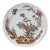 Antique Aethetic Movement Flora and Fauna Hand-Colored Ironstone Transferware Plate For Sale