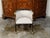 Mid 20th Century Italian Midcentury Horn Tub Chair with Gilt Rams' Heads and New Upholstery For Sale - Image 4 of 11