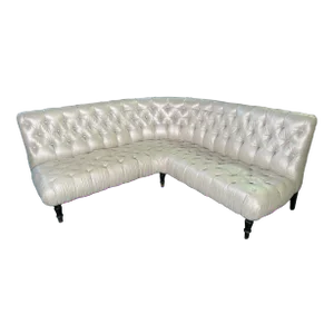 19th Century Napoleon III Tufted Corner Banquet Sofa