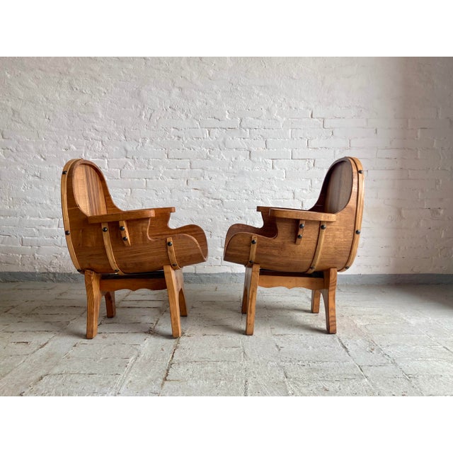 Country Style Armchairs and Sofa, Italy, 1960s, Set of 3 For Sale - Image 13 of 17