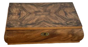 Antique Art Deco Walnut Root Box