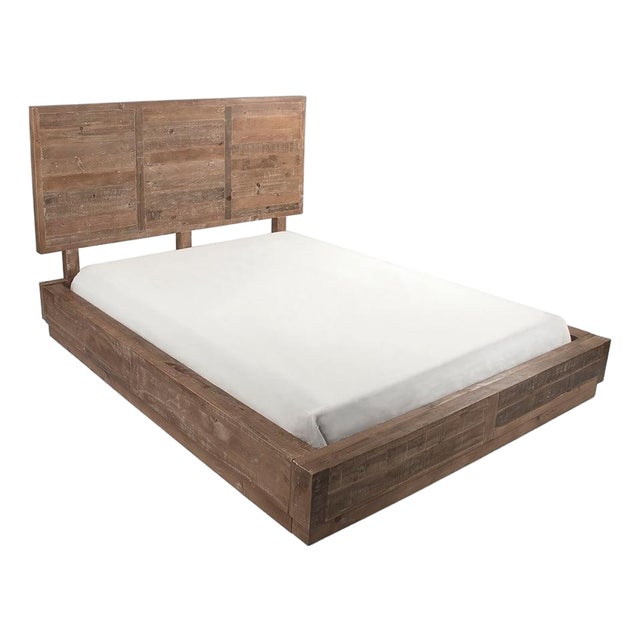 Cheval Queen Bed, Reclaimed Pine For Sale