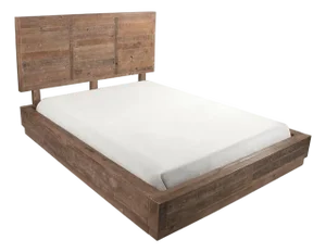 Cheval Queen Bed, Reclaimed Pine