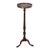 Mid-Century English Mahogany Brass Gallery Tripod Plant Stand / Drinks Table For Sale