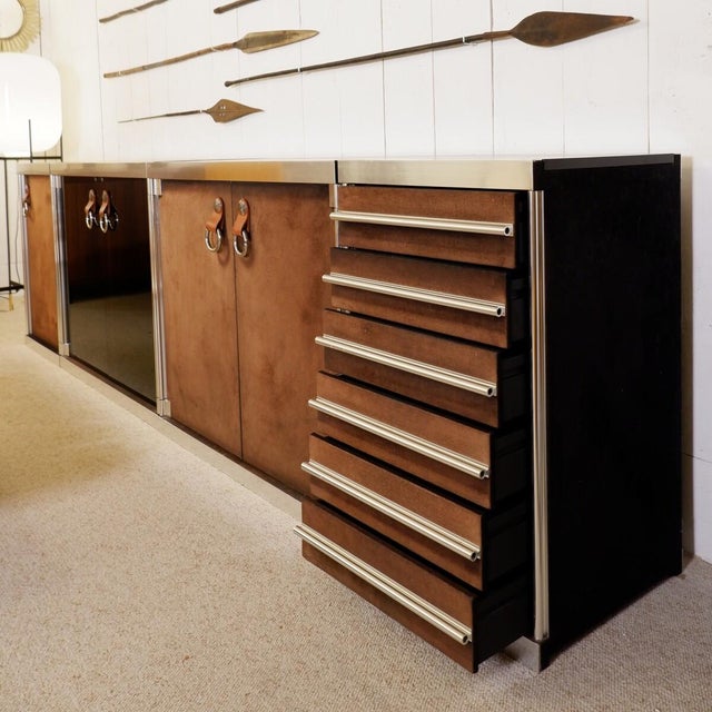 Vintage Modular Sideboard by Guido Faleschini for Hermès, 1970s, in Very Good conditions. Designed 1970 to 1979