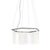 Contemporary Dash Hex Chrome Metal and Glass Chandelier by Johanna Grawunder For Sale - Image 3 of 5