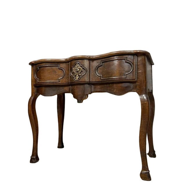 Louis XV Crossbow Console Table in Walnut For Sale - Image 6 of 6