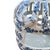1990s Large Blue & White Chinoiserie Ceramic Birdcage Sculpture With Perched Birds For Sale - Image 5 of 10