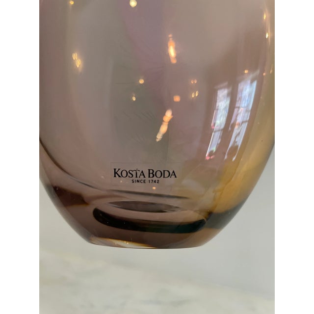 Vintage 1980s Kosta Boda by Kjell Engman “Fidji” Glass Vase