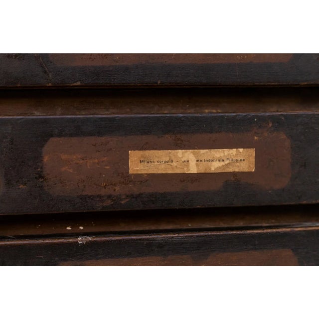 Vintage Typographic Chest of Drawers in Wood For Sale - Image 4 of 11