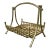 1960s Mid-Century Brass Magazine Rack For Sale