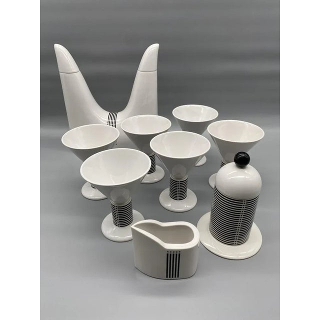 Vienna Collection Porcelain Service by Heide Warlamis, Set of 9 For Sale - Image 11 of 11