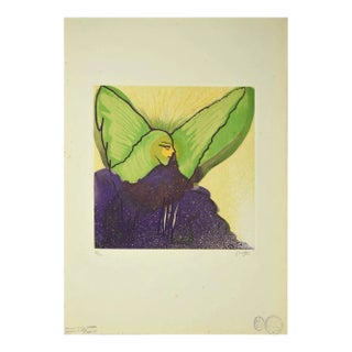 Unknown, The Angel, Etching and Lithograph, Mid-20th Century For Sale