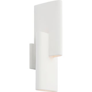 Kelly Wearstler for Visual Comfort Signature Lotura 16" Intersecting Sconce in Museum White For Sale
