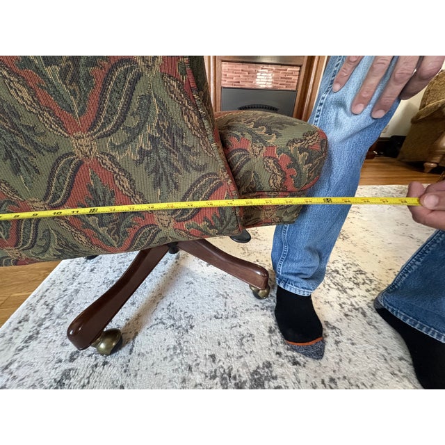 Fabric Office Chairs - Pair For Sale - Image 11 of 12