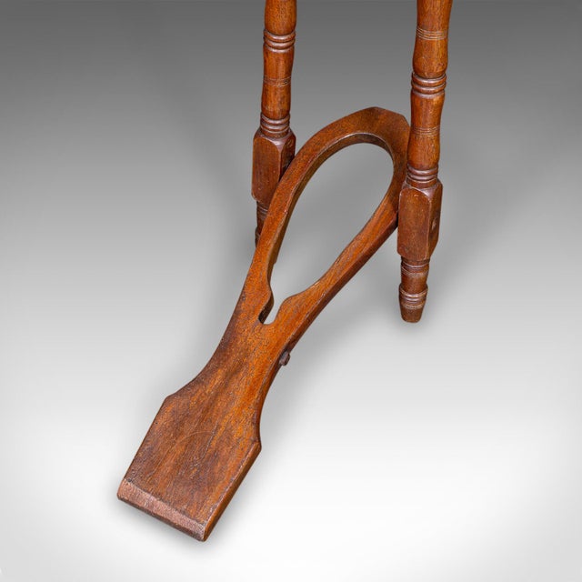 Brown Antique Boot Jack, English, Walnut, Folding Shoe Pull, Victorian, Circa 1870 For Sale - Image 8 of 9