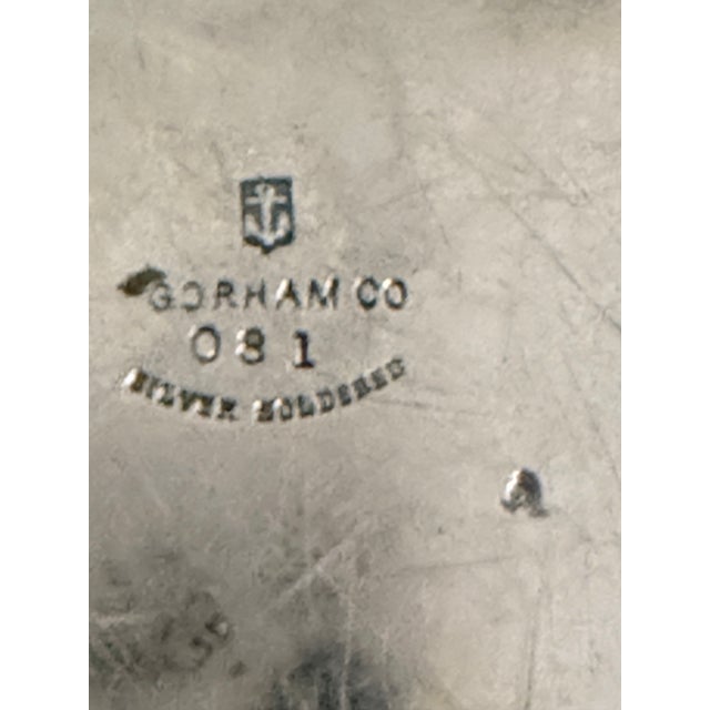 Gorham Hotel Silver Ice Bucket Dated 1927, Ring Handles and "B" Monogram For Sale - Image 9 of 12