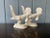 Pair of Early 20th Century Japanese White Glazed Rooster Figures For Sale In Washington DC - Image 6 of 6