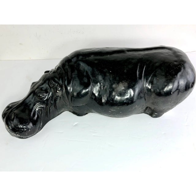 Vintage Painted Hippopotamus For Sale In Raleigh - Image 6 of 6