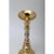 1980s Candle Holders Neoclassical Brass and Chrome Candle Sticks - a Pair For Sale - Image 4 of 10