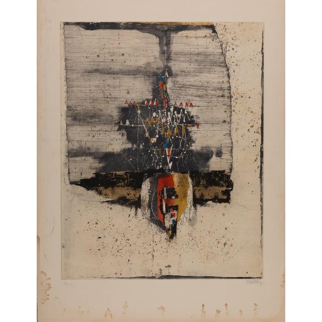 Johnny Friedlaender, Composition, Etching For Sale - Image 6 of 6