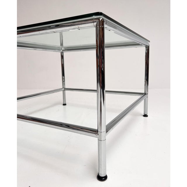 Square Glass Coffee Table, 1990s For Sale - Image 11 of 14