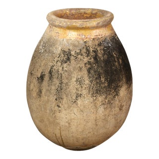 A Large Terra Cotta Olive Jar From France For Sale