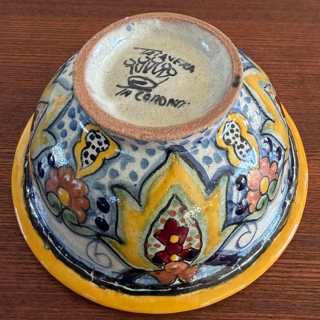 Late 20th Century Mexican Talavera ‘La Corona’ Pottery Bowl For Sale - Image 10 of 10