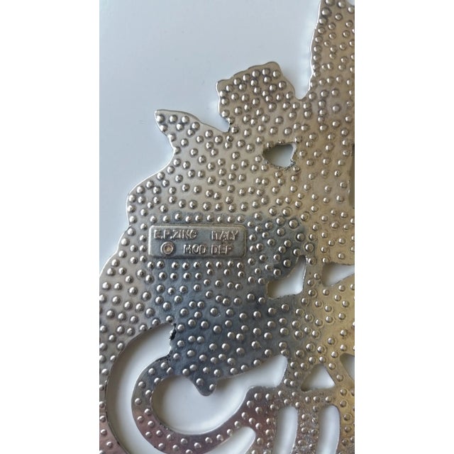 Piero Maestri "Fall" Silverplate Trivet For Sale - Image 4 of 5