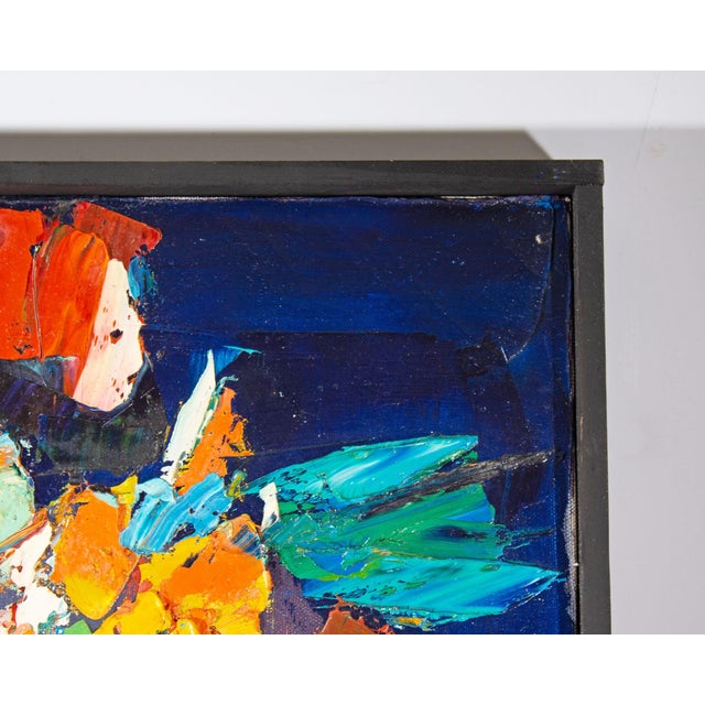 1970s 1973 Oil on Canvas Still Life Painting by Sidney Smiley For Sale - Image 5 of 8