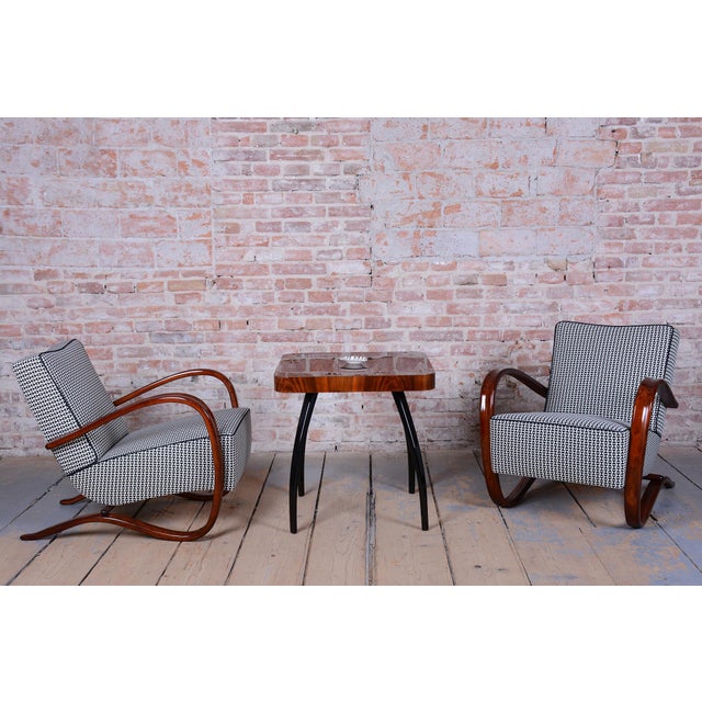 Art Deco H-269 Armchairs by J. Halabala for Up Závody, Czech, 1930s, Set of 2 For Sale - Image 11 of 13