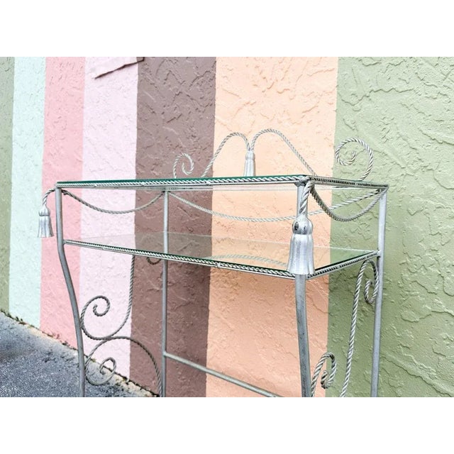 Mid 20th Century Palm Beach Regency Chic Regency Tassel Vanity For Sale - Image 9 of 11