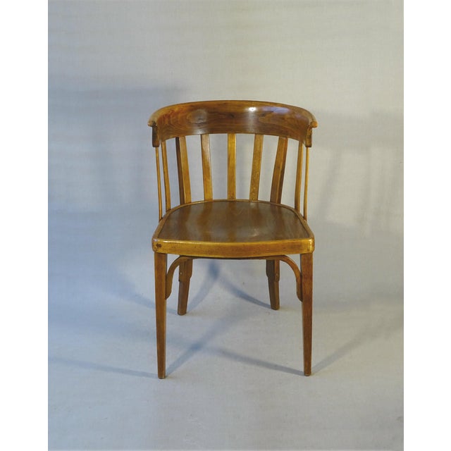 Art Deco Armchair in Curved Wood from Horgen-Glarus Switzerland, 1925 For Sale - Image 8 of 11