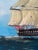 2010s 2018 Signed "Brennan" Folk Art Maritime Sailing Ship Painting in Ornate Frame For Sale - Image 5 of 17